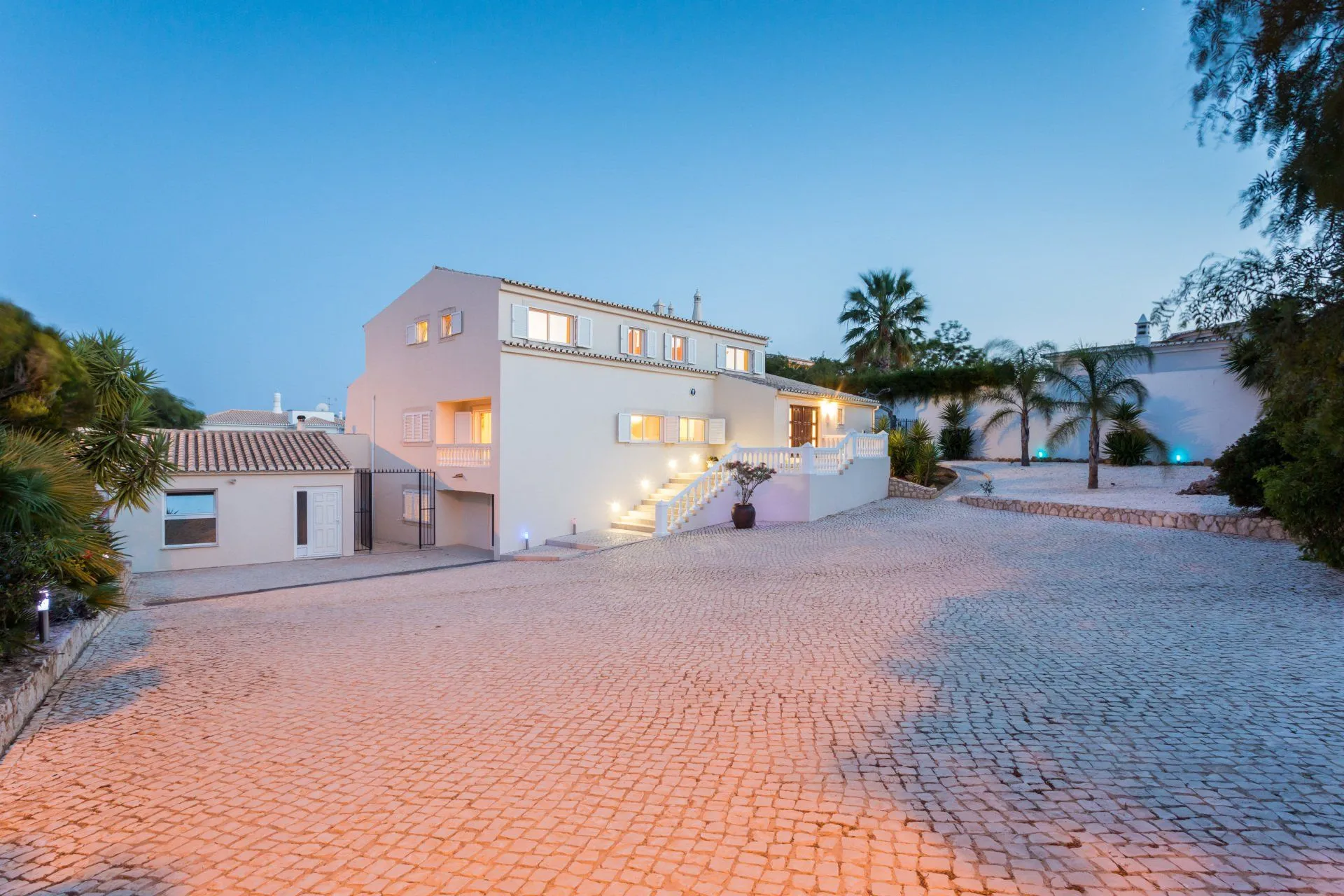 Luxury villa pool terrace in the Algarve